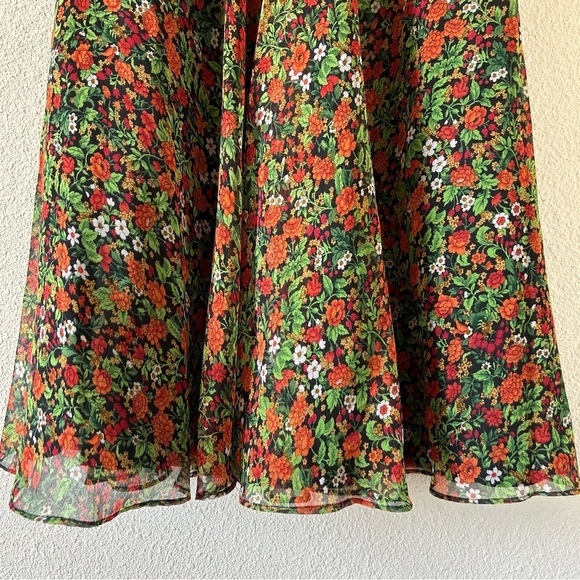 Anthony Muto Women’s VTG Midi Skirt Measures 26” waist Dixie Floral Print Modest - Picture 3 of 13